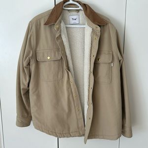 Aritzia, TNA corduroy Sherpa jacket